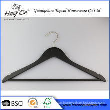 Rubber wooden coat hanger